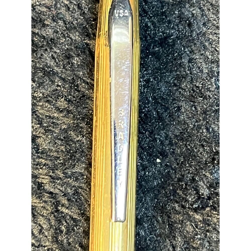 Vintage Bradly Gold Tone Metal Thin Mechanical Pen Working